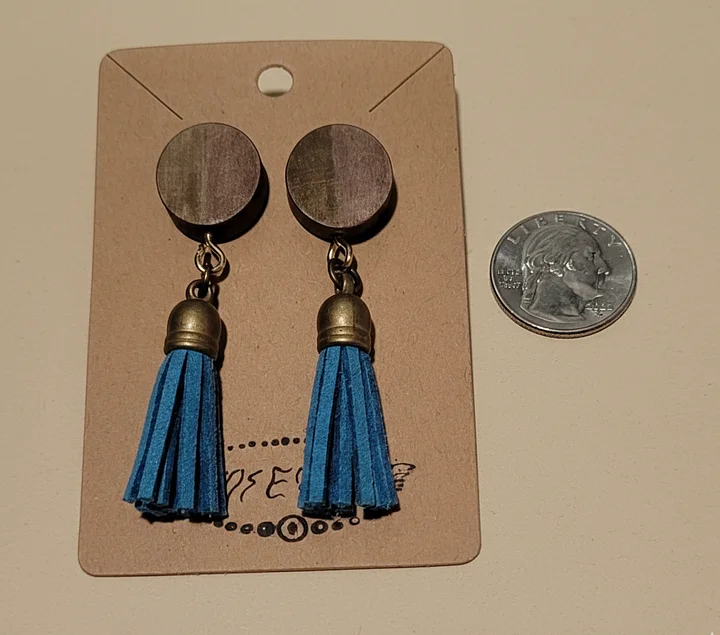 Blue tassle accent product image (2)