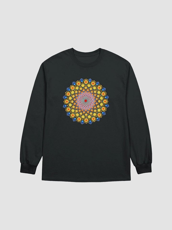 Orange Sunflower Mandala Long Sleeve T-Shirt product image (1)
