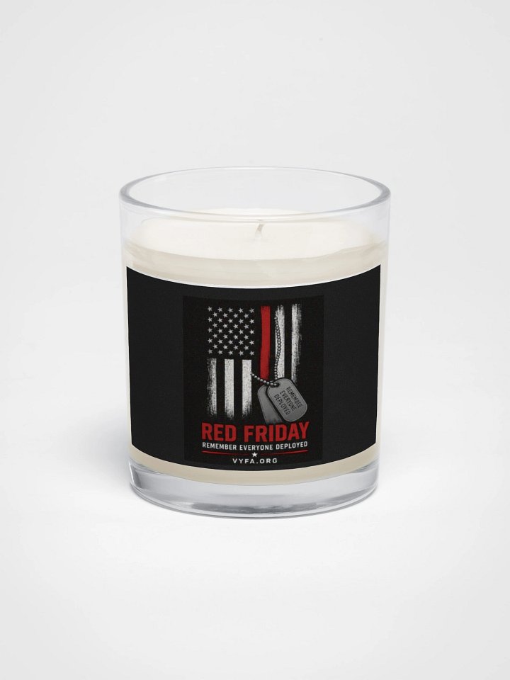 Red Friday Tribute Candle — Remember Everyone Deployed product image (1)