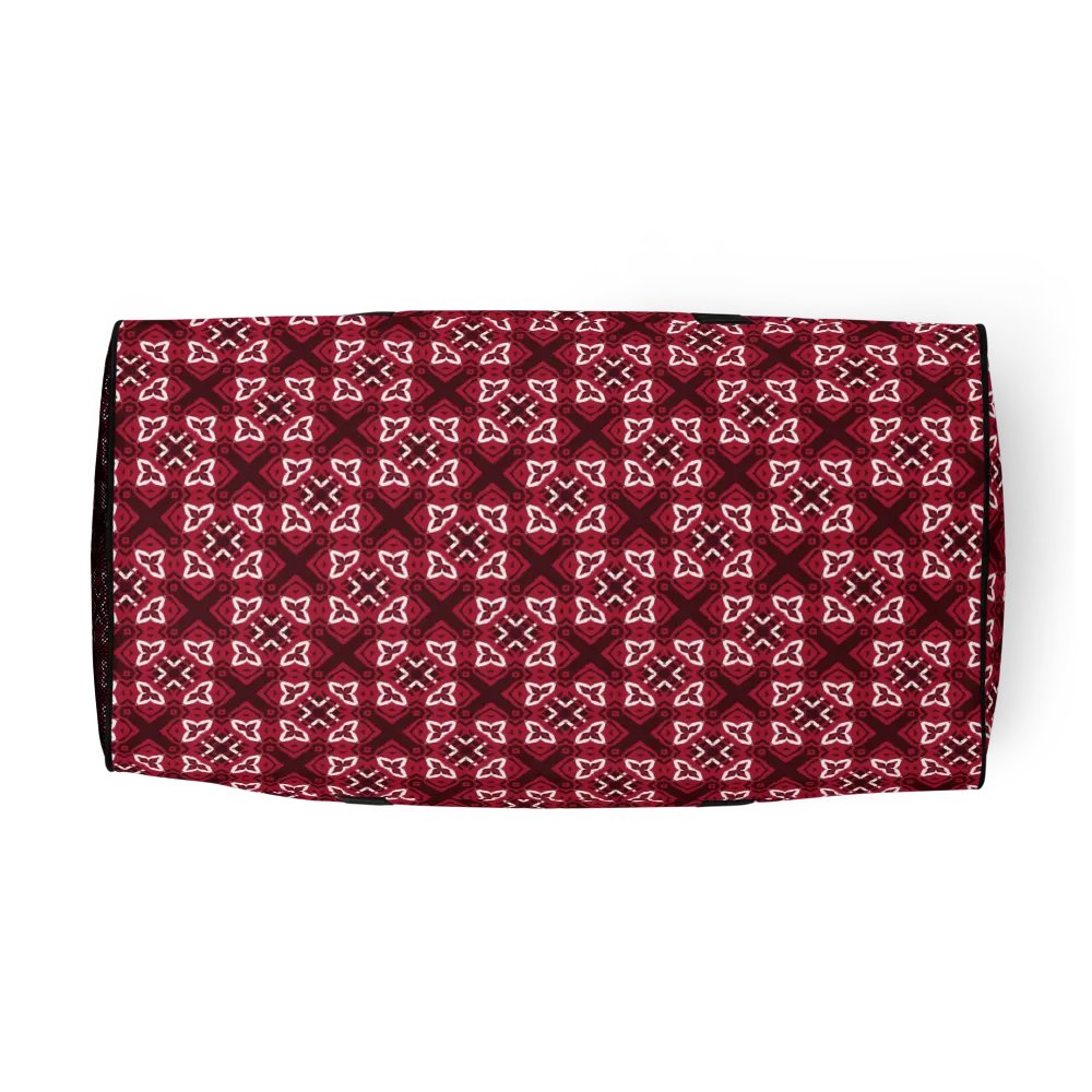 Crimson Geometric Symmetry Duffle Bag product image (6)