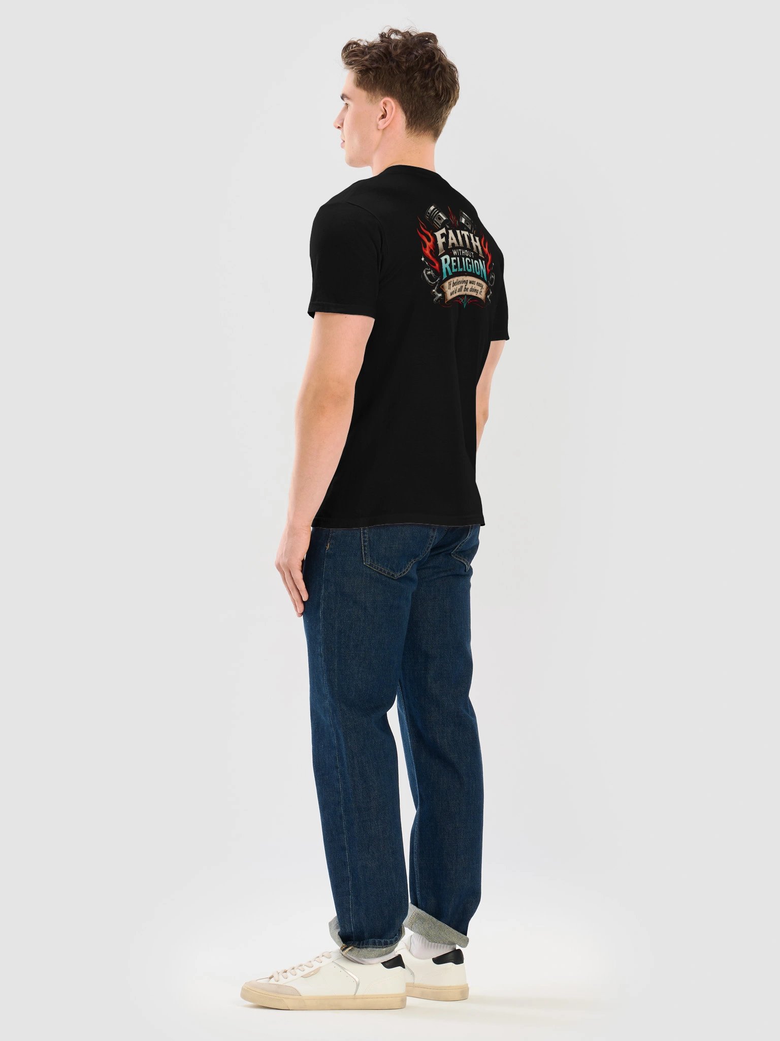 Men's Rockabilly Pistons & Flames Tee product image (4)