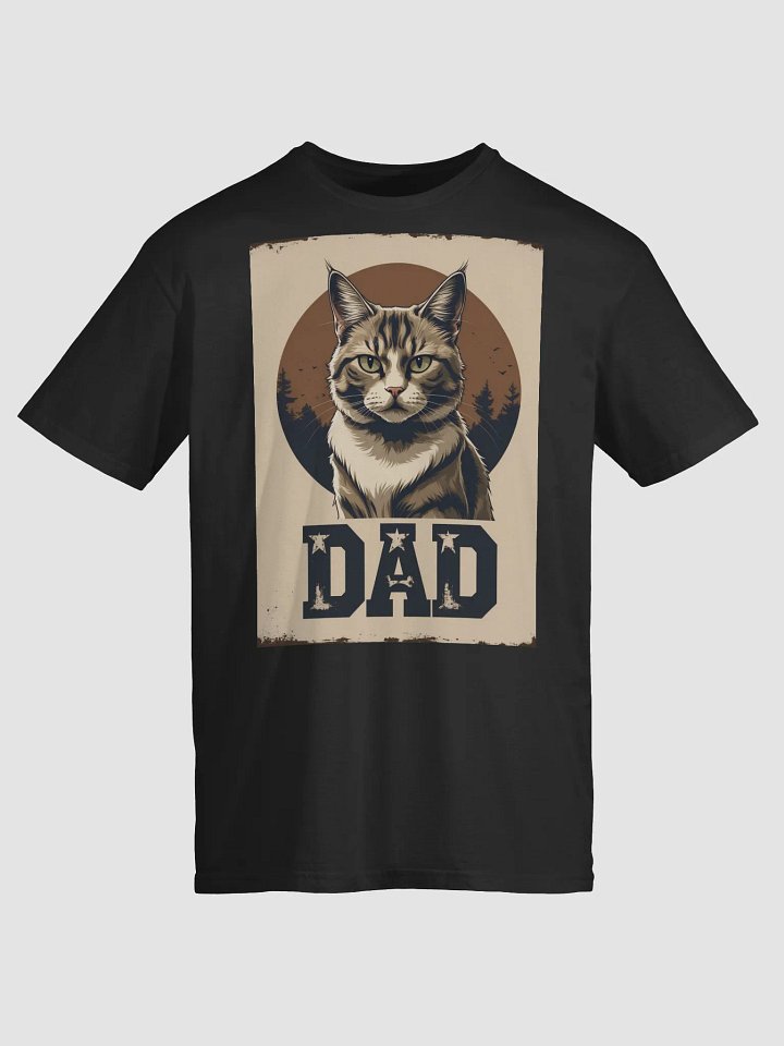Cat Dad Pride – Rugged Feline Art product image (1)