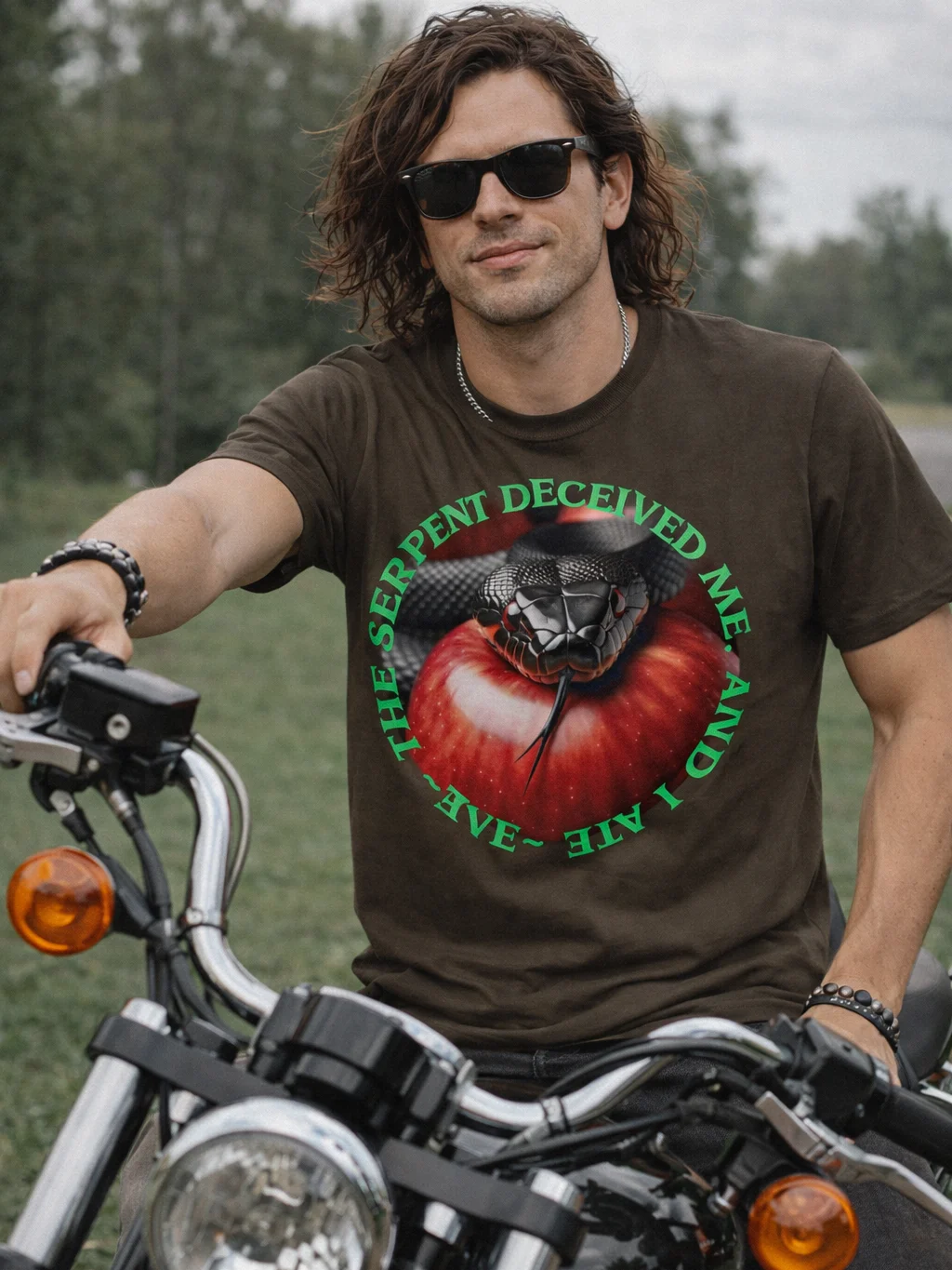 Serpent Deceived Me T-Shirt, Adam & Eve, Garden Genesis Bible Verse Tee product image (35)