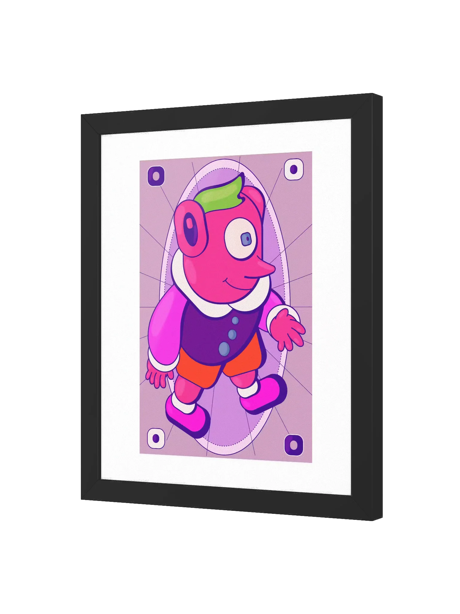 smiling creature character illustration product image (2)