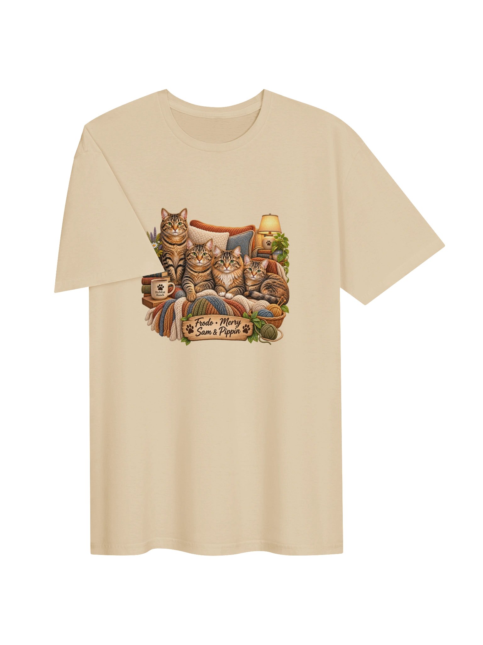 Frodo, Merry, Sam & Pippin Cozy Cats T-Shirt product image (63)