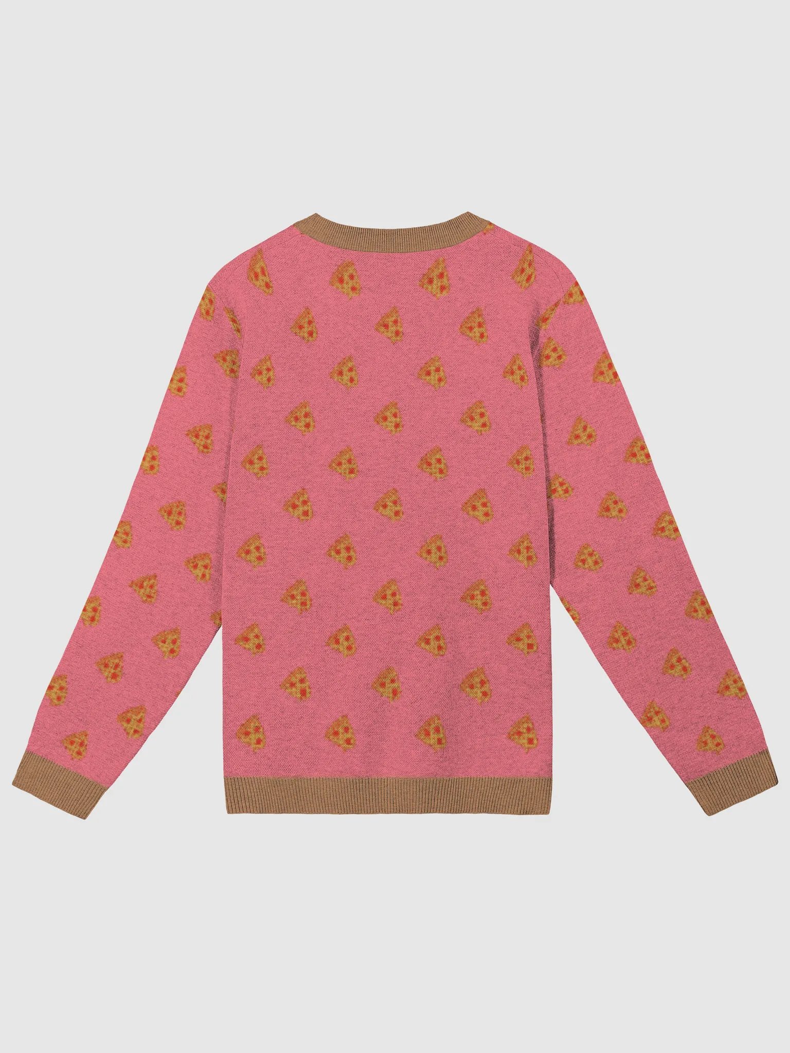 Pink All Over Pizza - Knit Crewneck Sweater product image (6)