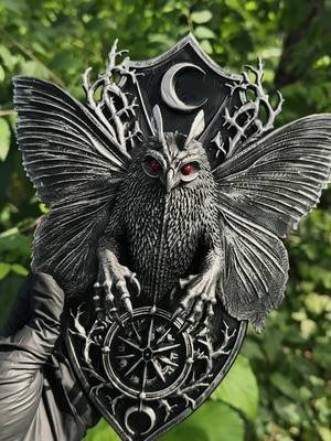 🖤 The legend is watching… 👁️ Our hand-painted Mothman wall plaque has finally landed. Every piece is individually painted and finished by hand, making each one unique. Perfect for cryptid collectors, horror fans, and anyone who loves dark, eerie décor. 🦋 Limited batch available from Studio Nightshade.  #M#MothmanC#CryptidTokH#HorrorTokhandpainted #gothdecor 