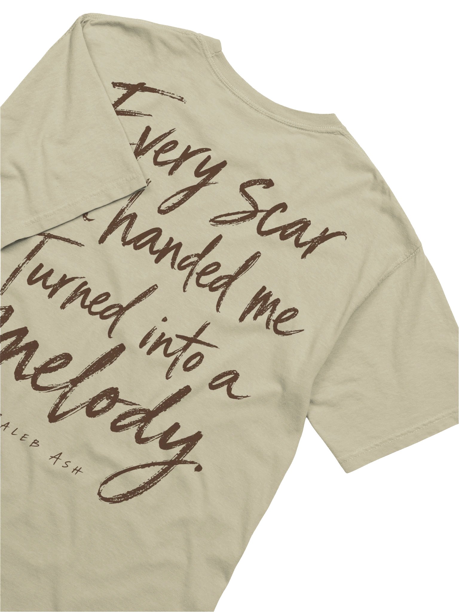 Caleb Ash — Every Scar Lyric Tee / Khaki product image (6)