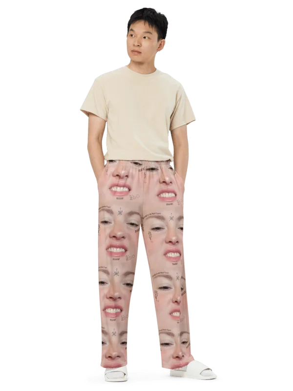 Ruble's Inked Neat Pantaloons | NEAT Merch Wide Leg Pants product image (6)