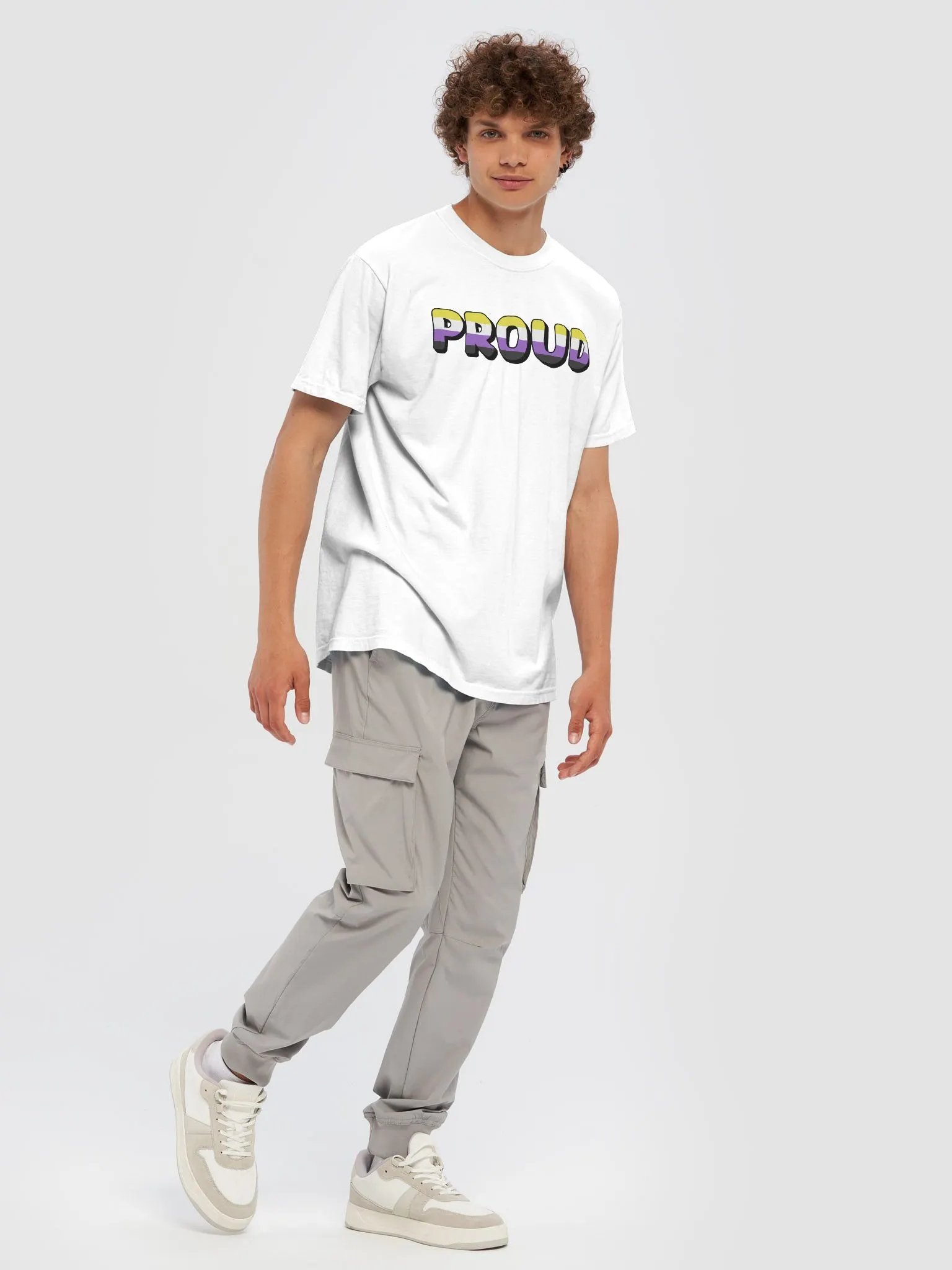The 'PROUD non-binary' T-Shirt - White product image (7)