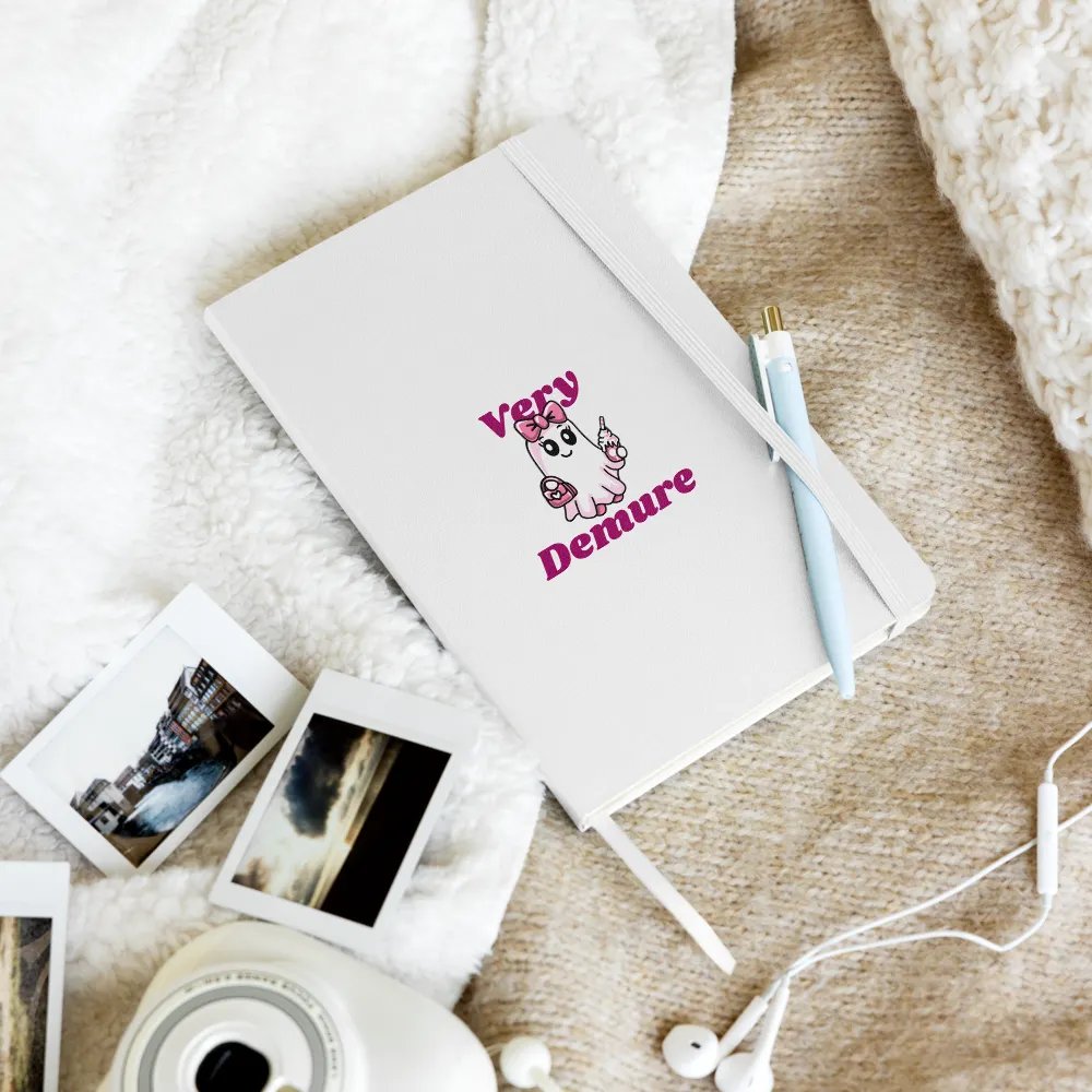 Very Demure Cute Ghost Hardcover Bound Lined Notebook product image (8)