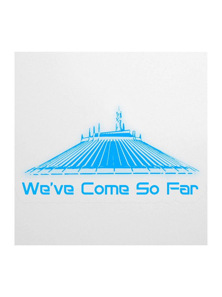 Space Mountain: We've Come So Far - Kiss Cut Stickerss product image (2)