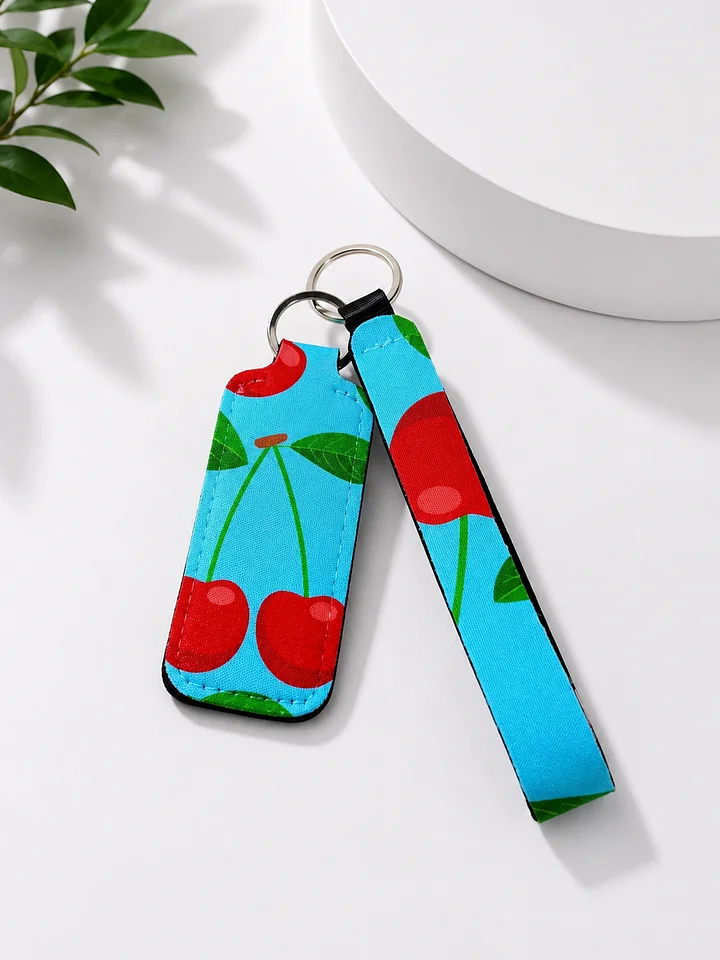 Cherry Lip Balm Keychain Holder product image (2)