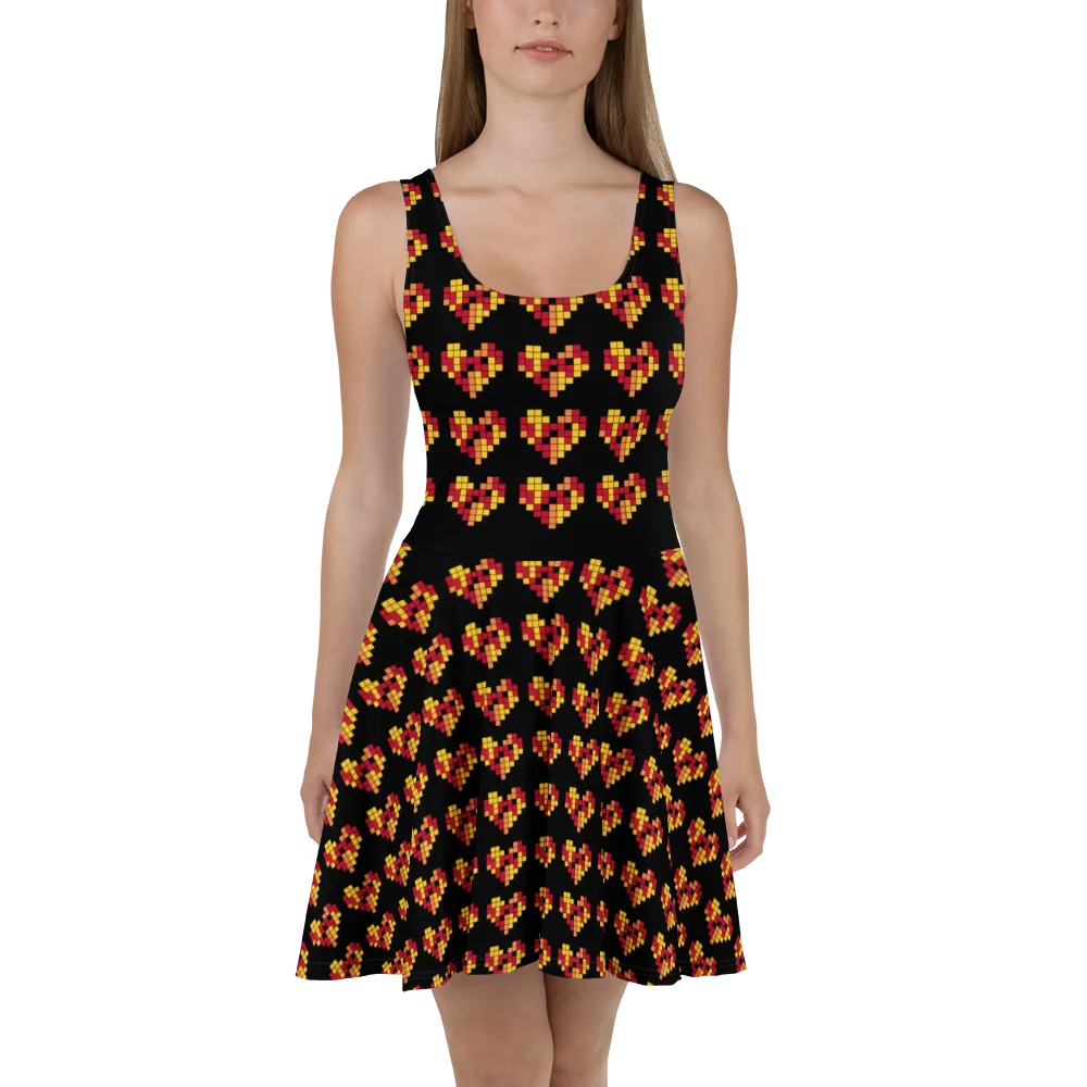 Pixel Art Hearts Dress 8-Bit Retro product image (1)