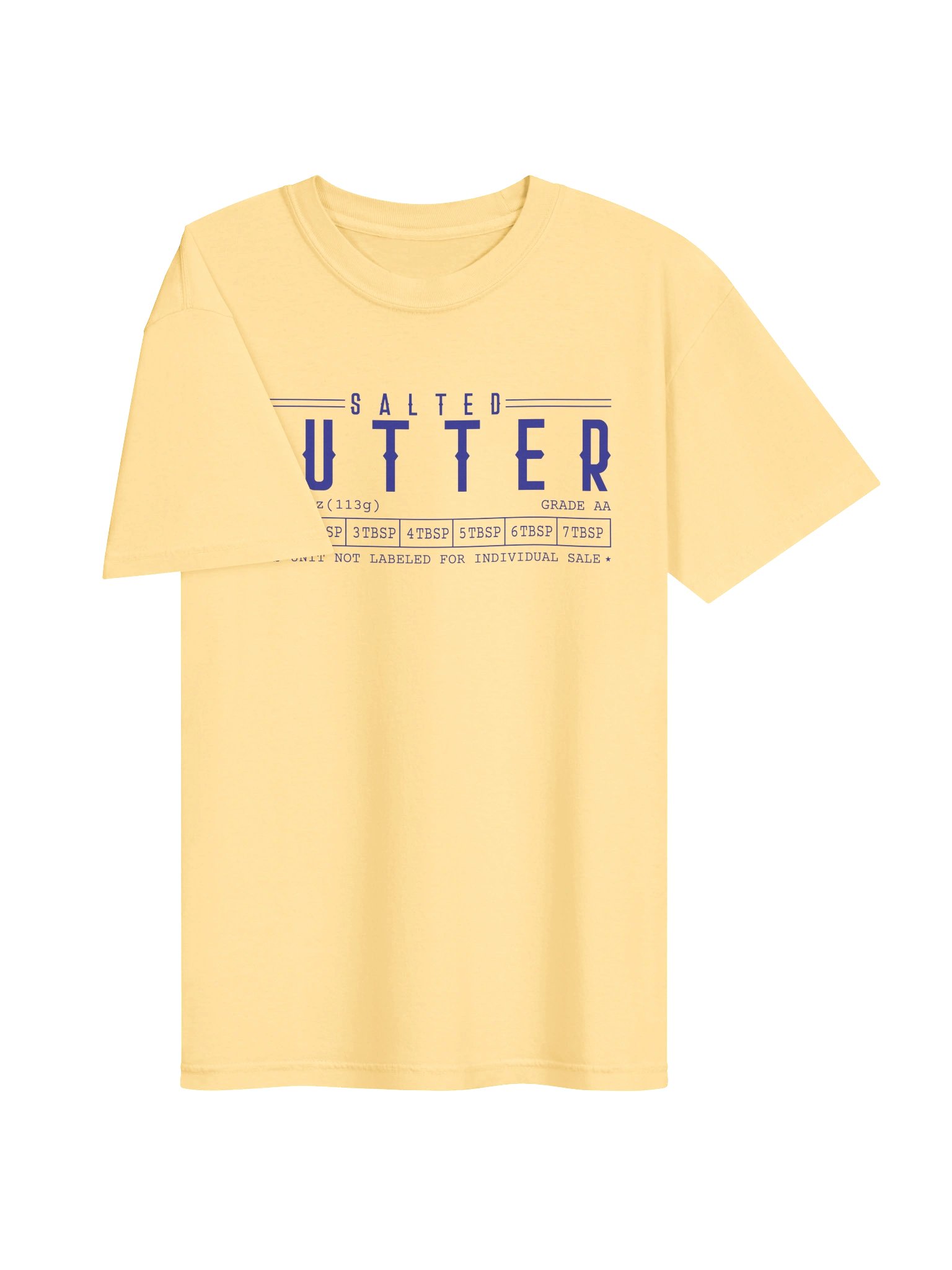Salted Butter Comfort Colors T-Shirt | Retro Food Label Graphic Tee product image (6)