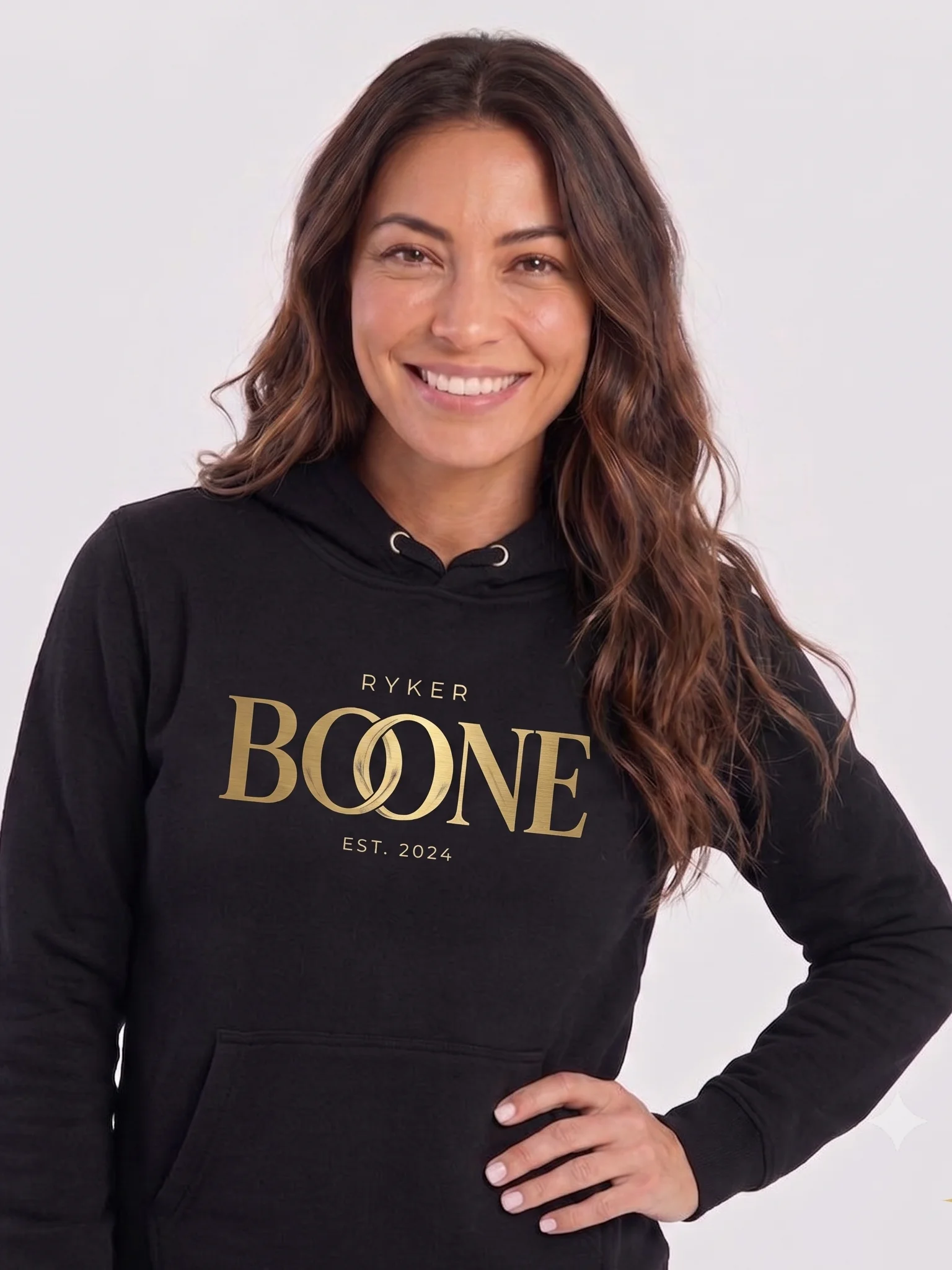 Ryker Boone "When The Lights Go Gold" Premium Hoodie (Black/Gold Logo) product image (1)