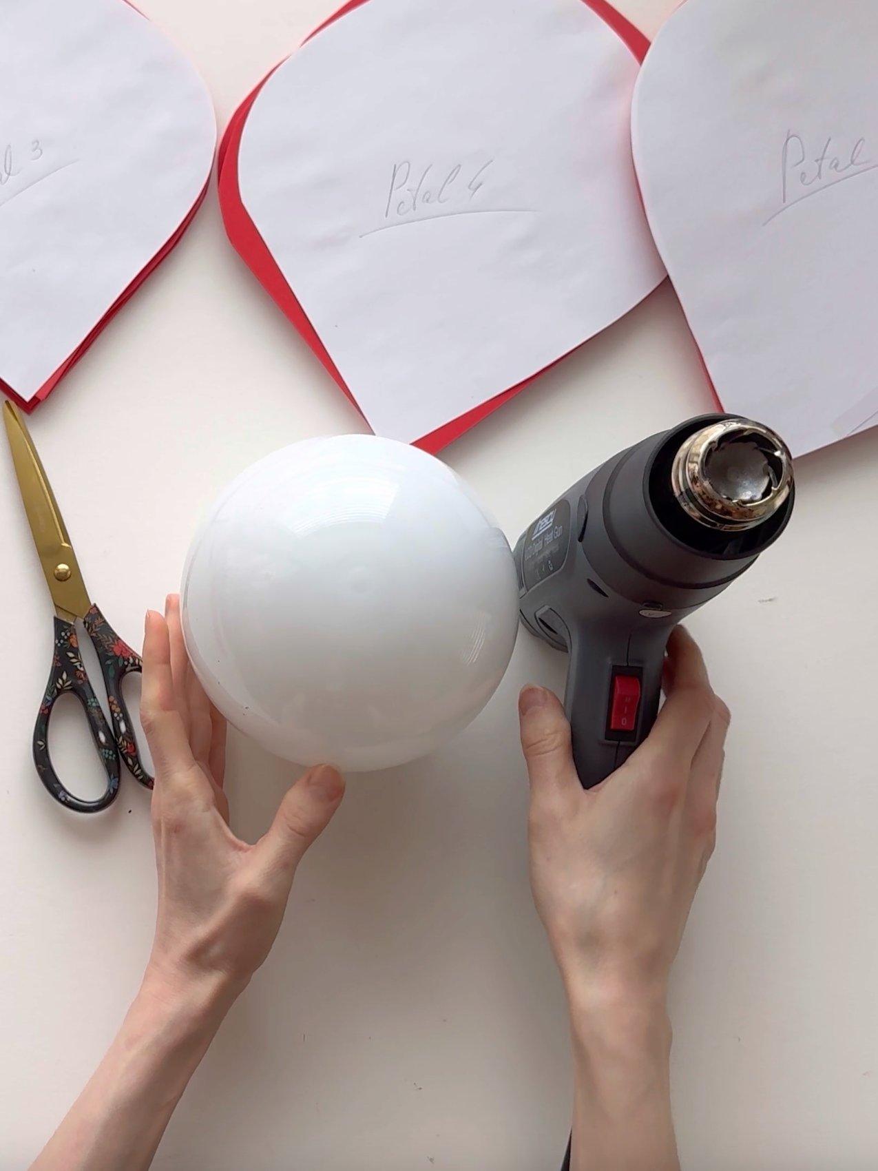Giant Foam Rose for Wall Decor: Templates + Materials Checklist with links + Video Tutorial on YouTube product image (4)