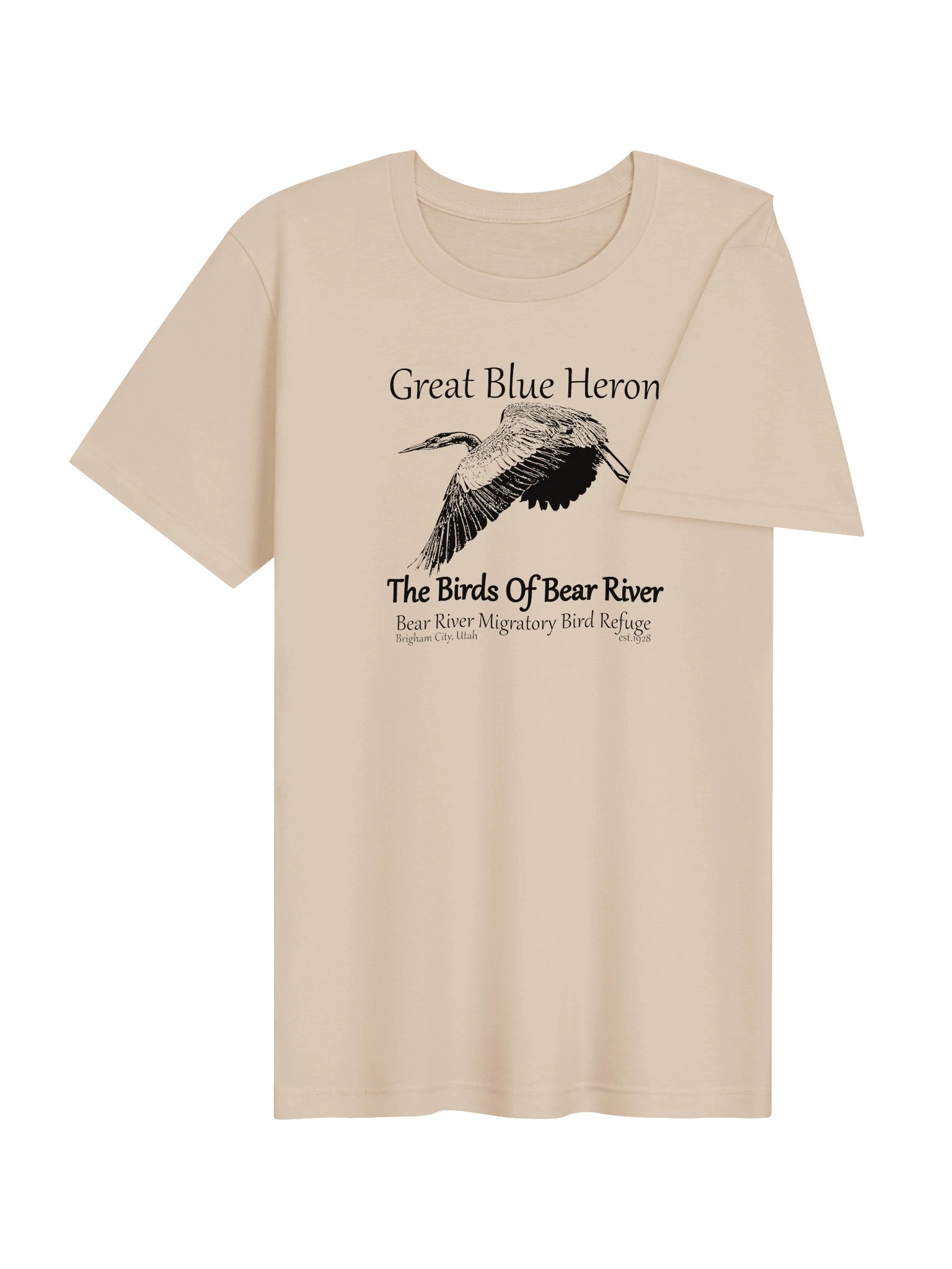 Birds of Bear River Great Blue Heron Unisex T-shirt product image (116)