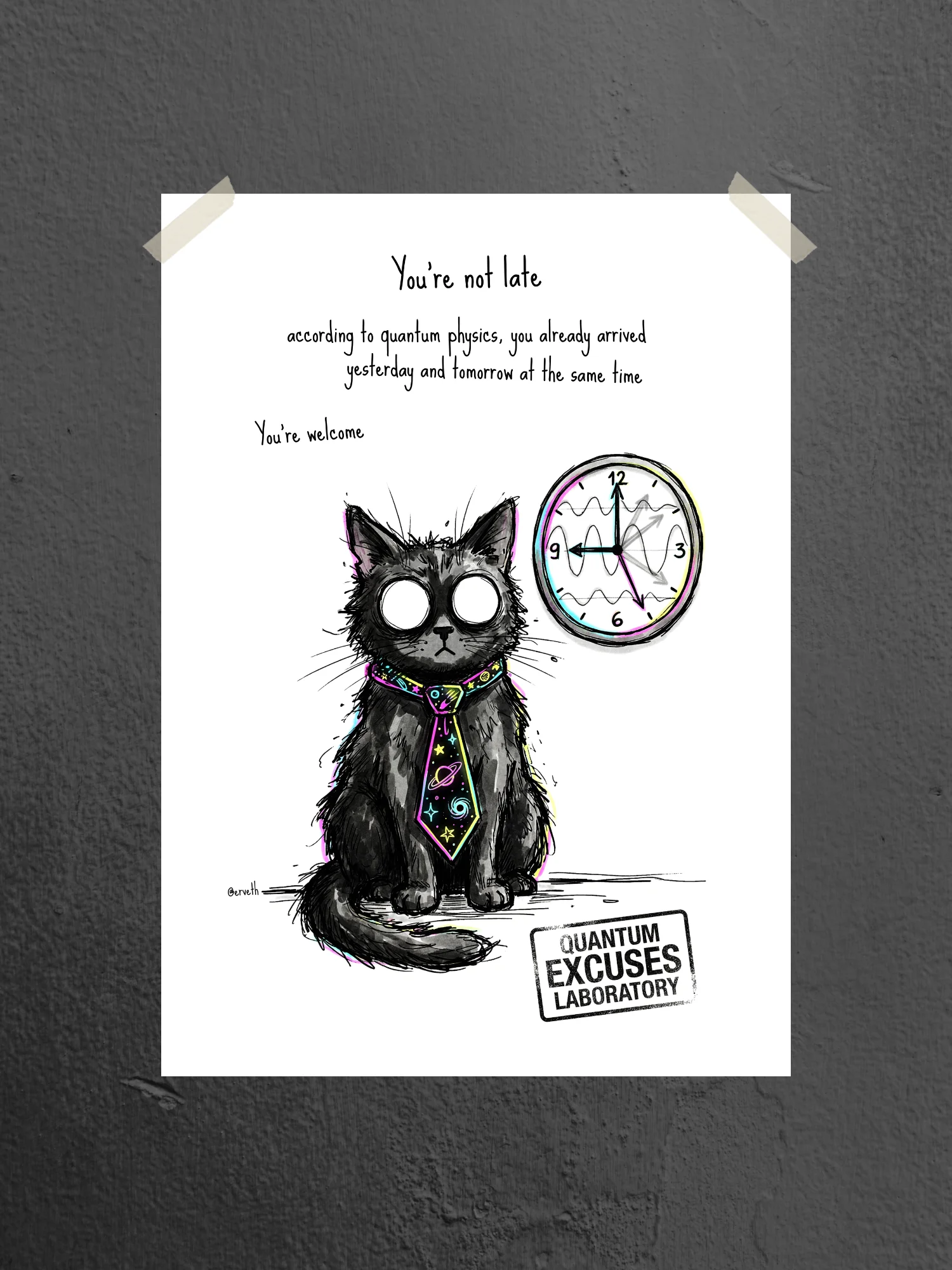 Quantum Cat Tips V – Quantum Punctuality product image (1)