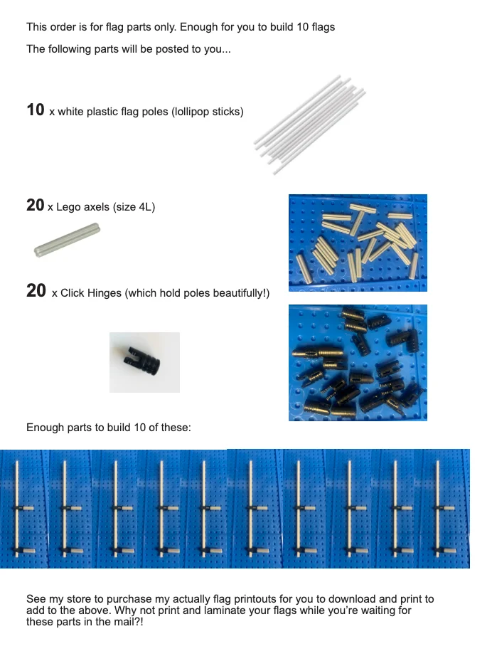 Plastic construction accessories to hold flag product image (2)