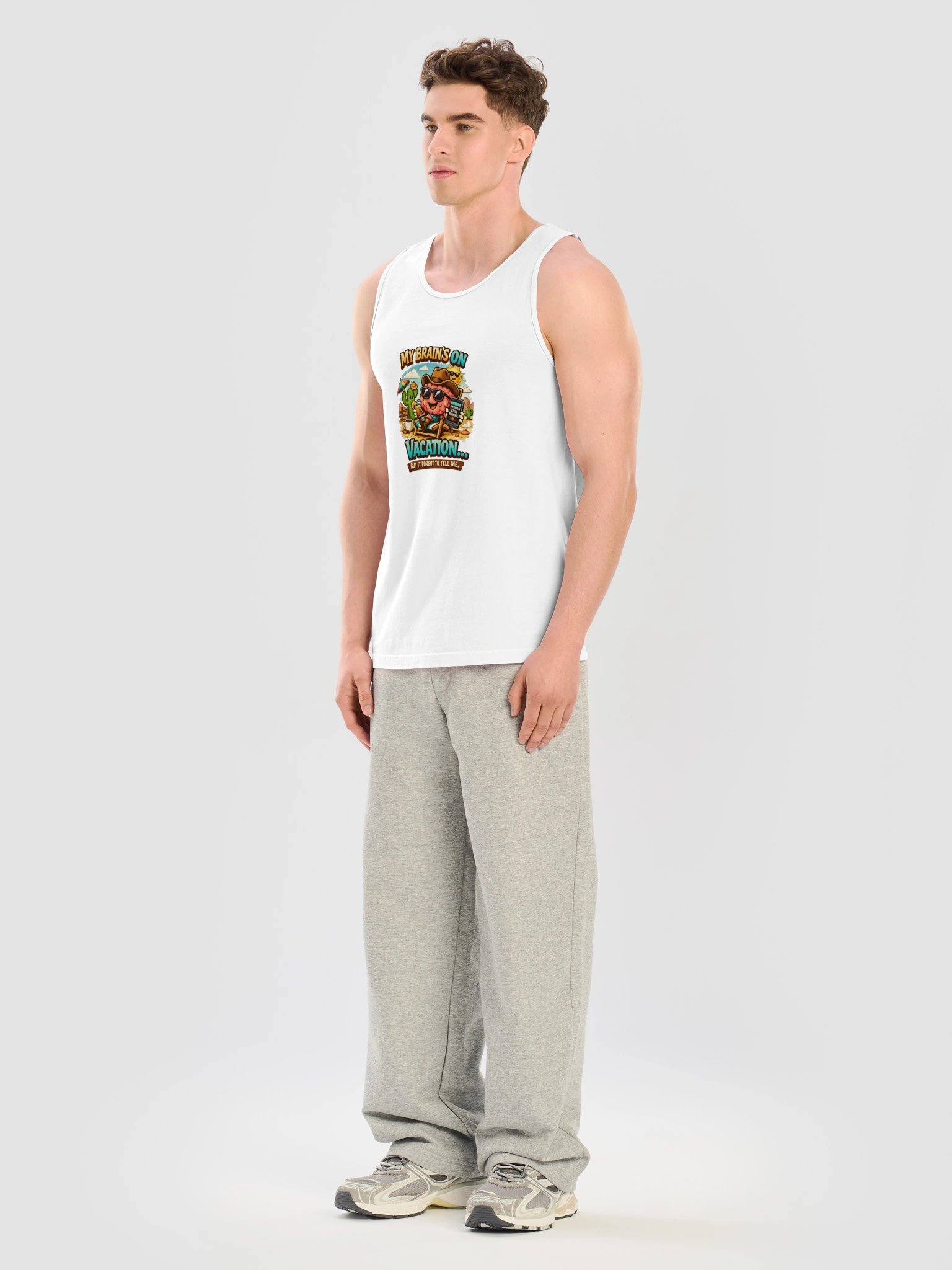 Copy of Copy of “My Brain’s On Vacation – Comfort Colors Tank” the vibe product image (7)