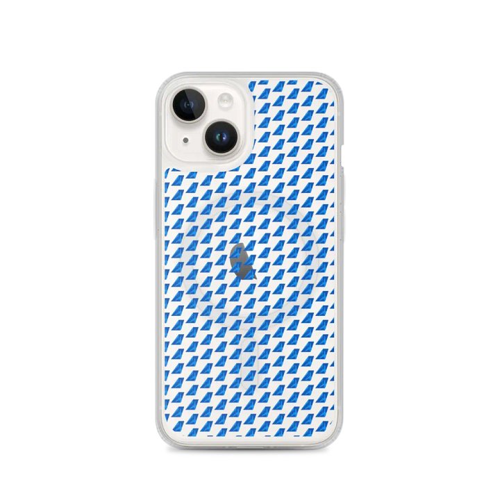MagSafe® Clear Case for iPhone® - Two-Tone Blue Tailfin Design product image (2)