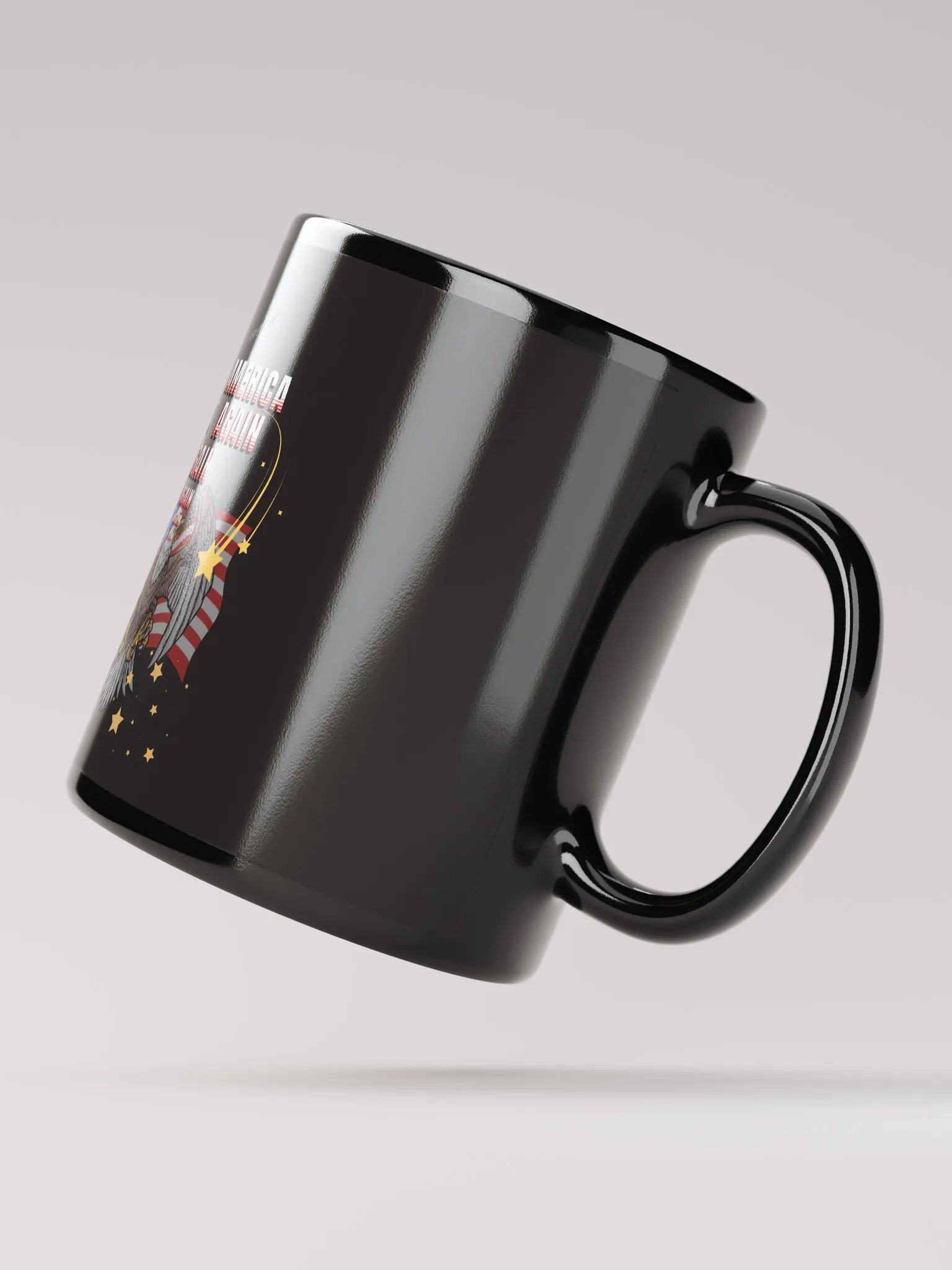 Make America Great Again Black Mug with Eagle design product image (3)