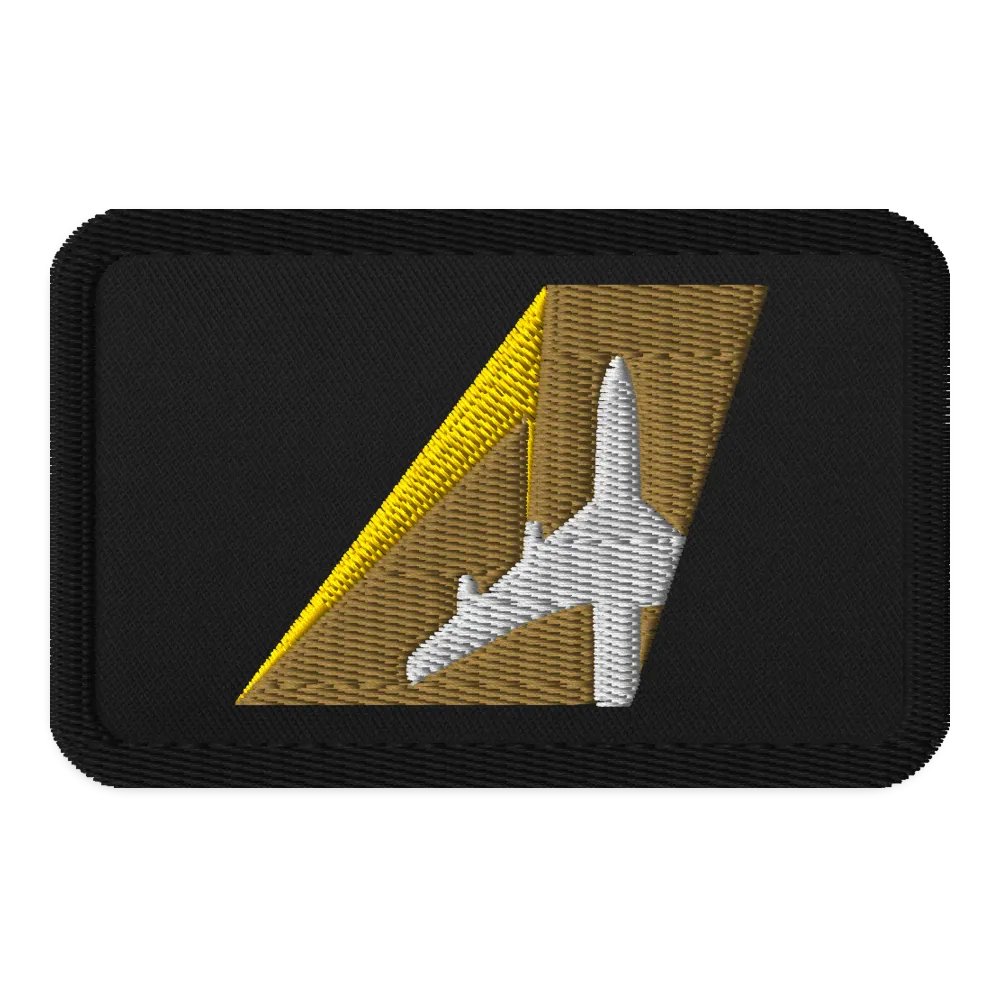 James Warren-Oliver Two-Tone Gold Tailfin - Embroidered Patch product image (1)