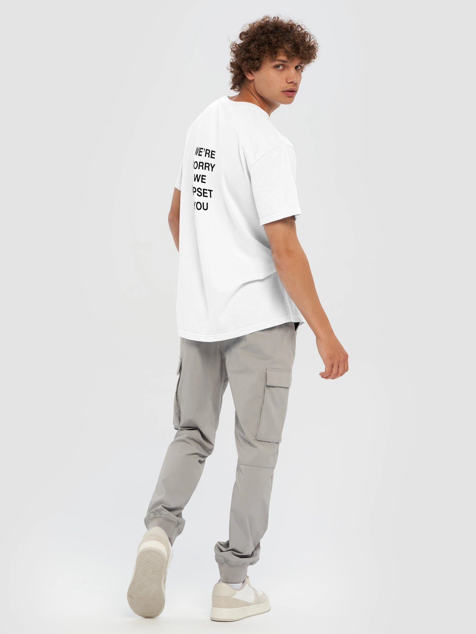 We’re Sorry We Upset You Group Apology T-Shirt — White product image (8)