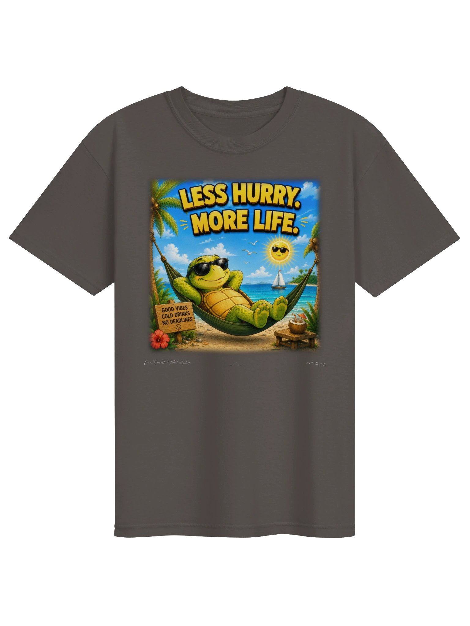 LESS HURRY. MORE LIFE. — Comfort Colors 1717 Heavyweight T-Shirt product image (6)