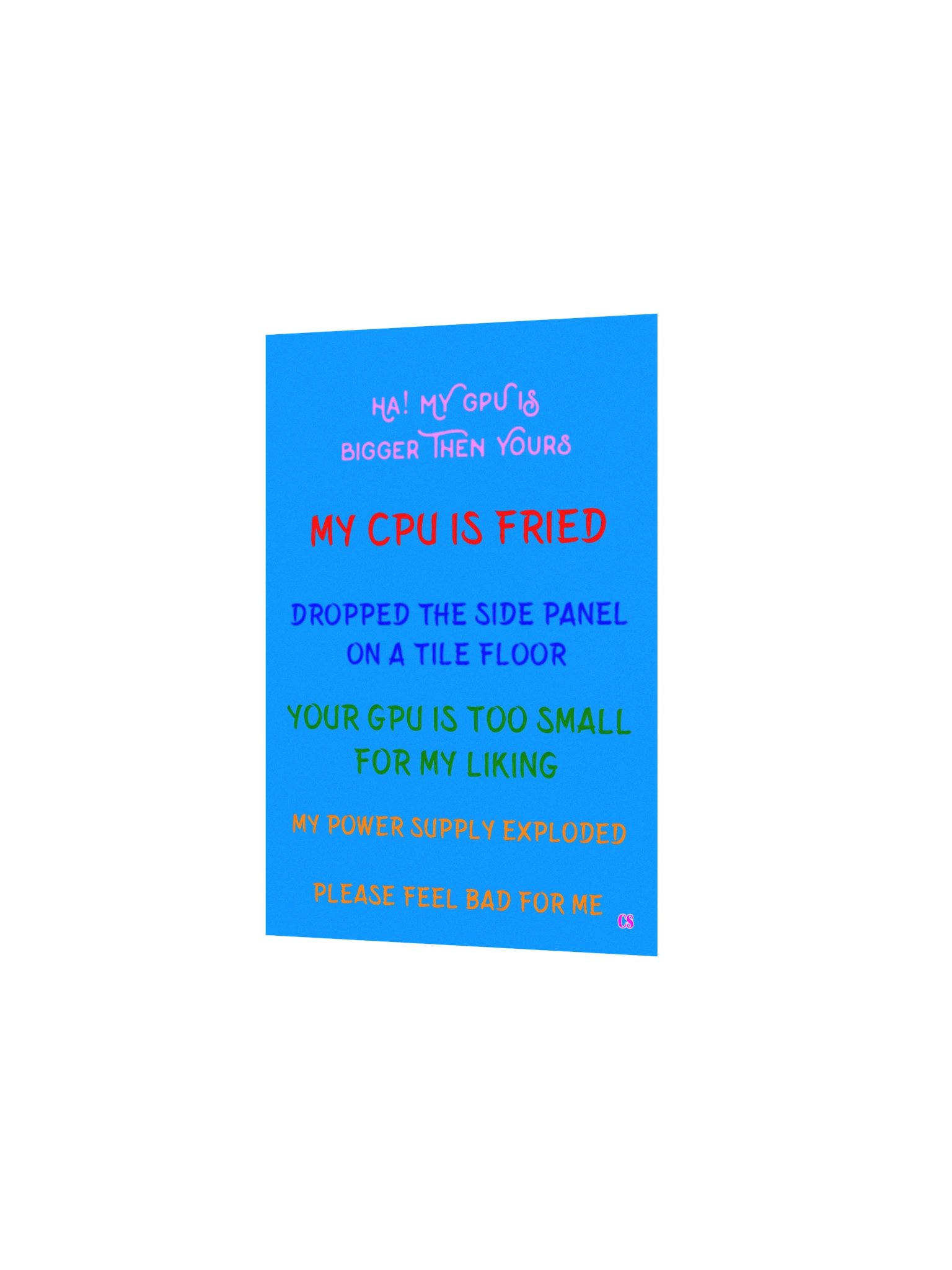 CS, PC Memes Poster product image (3)