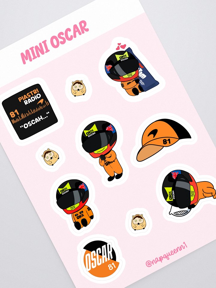 Oscar Piastri - Sticker Sheet product image (1)