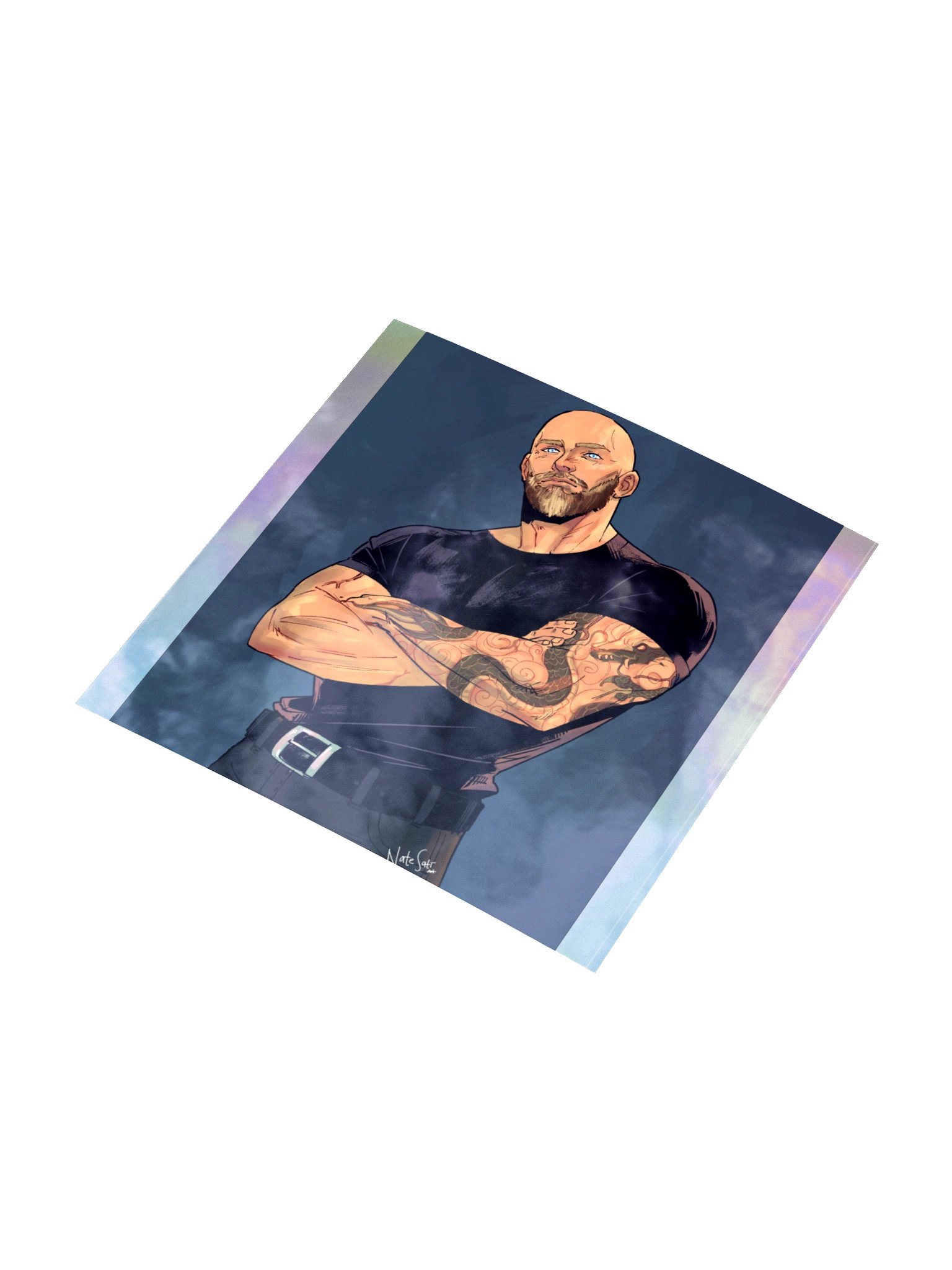"T" Holographic Sticker product image (7)