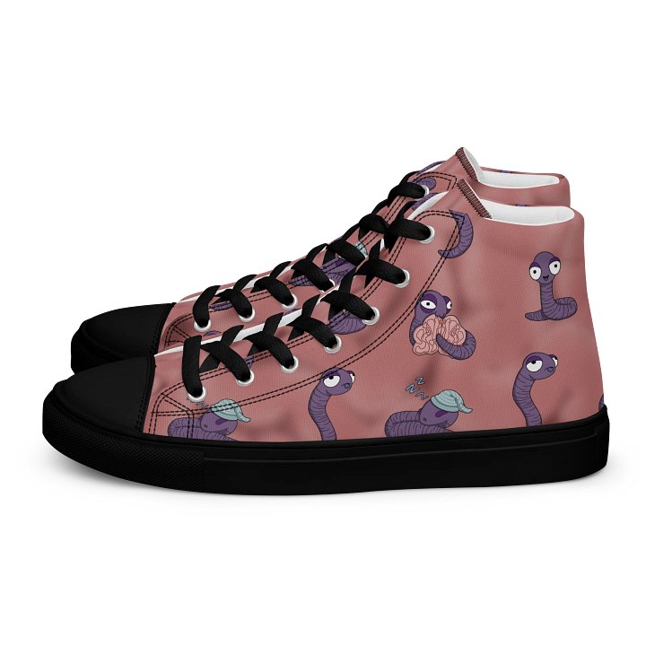 Brain worm Women's High Top Canvas Shoes product image (1)
