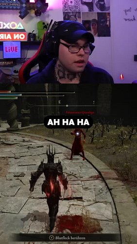 Wenn dein Chat dich komplett sabotiert 💀🔥

Ich bin mitten im Fight im Elden Ring DLC…
und plötzlich spammt mein Chat mir eine...