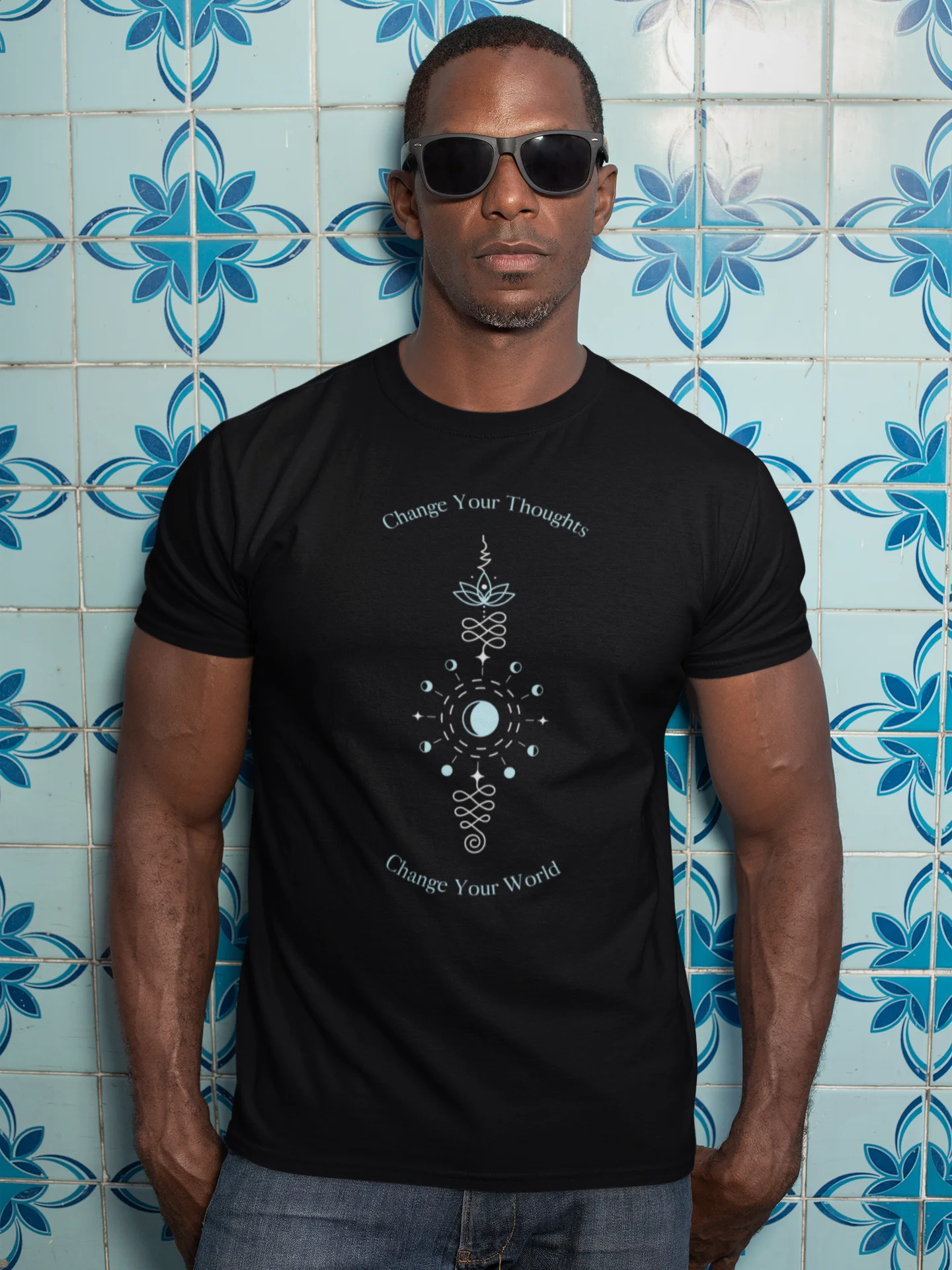 Change Your Thoughts Change Your World Elegance Emblem T-Shirt product image (12)