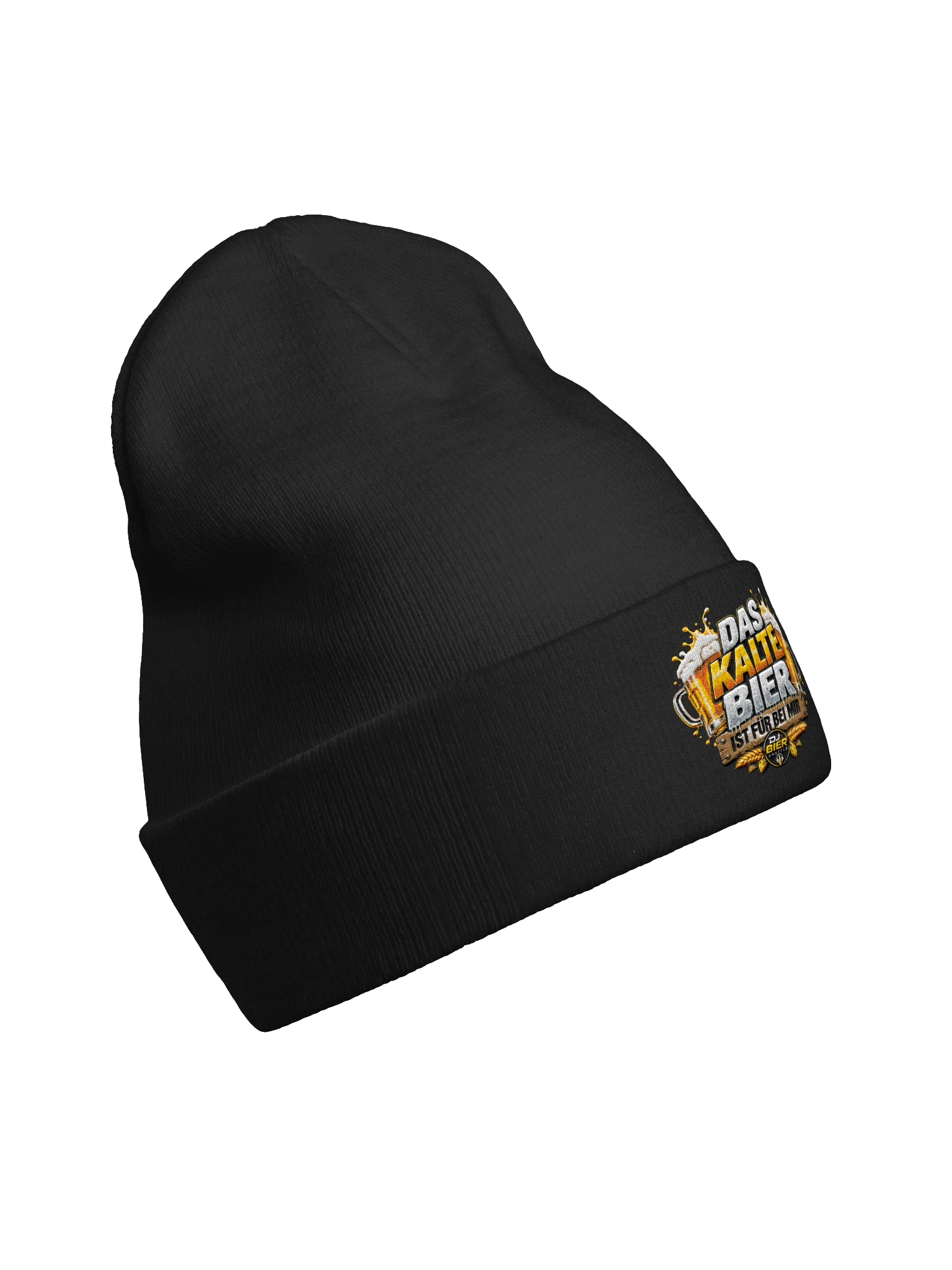 Das kalte Bier ist für bei mir (Schriftzug) Beanie product image (4)