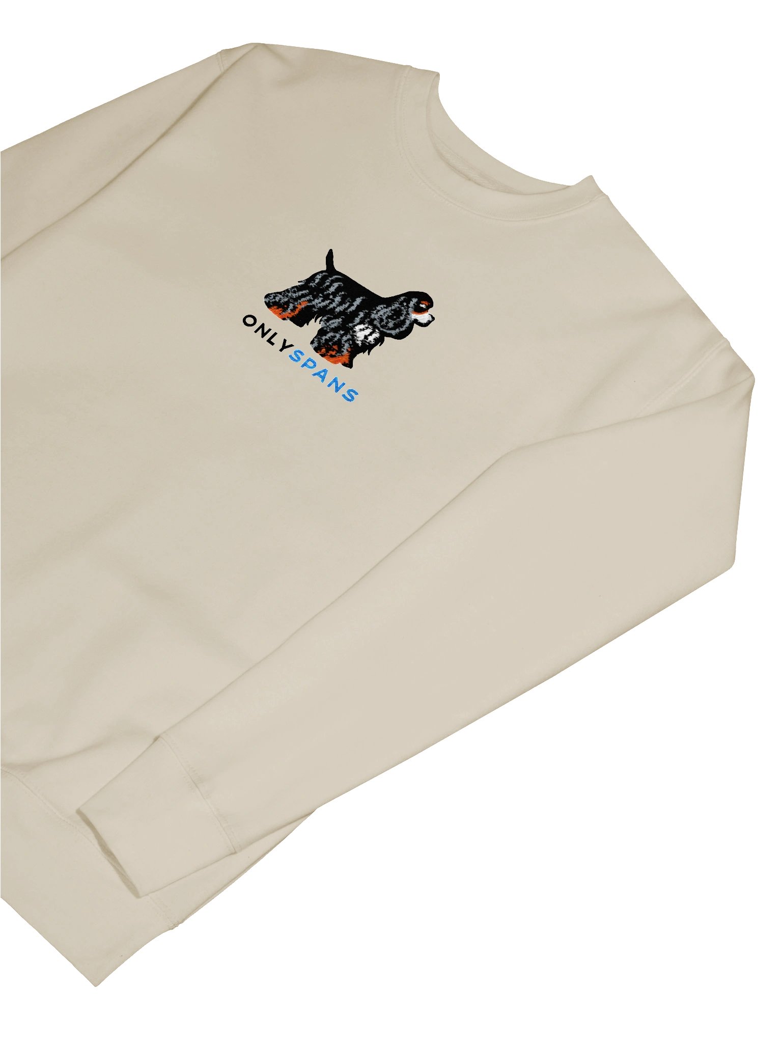 Only Spans Sweatshirt (Embroidered) of an American Cocker Spaniel(Tricolor) product image (77)