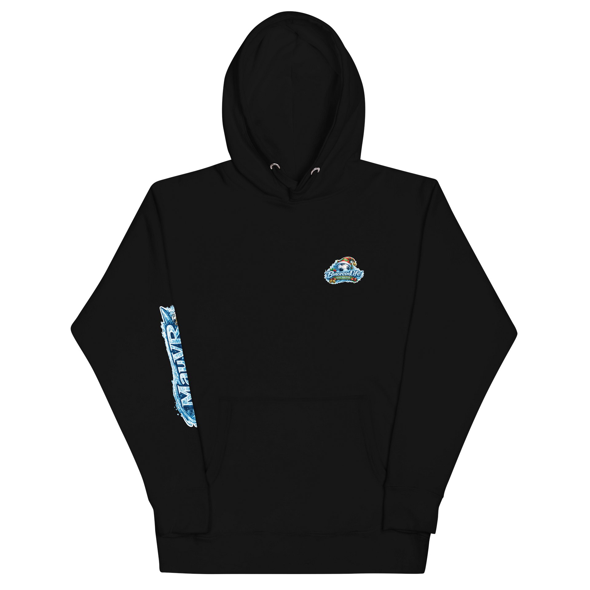 BmoreinLife Custom MayVR Soccer Ice Edition Hoodie – Stay Positive product image (2)