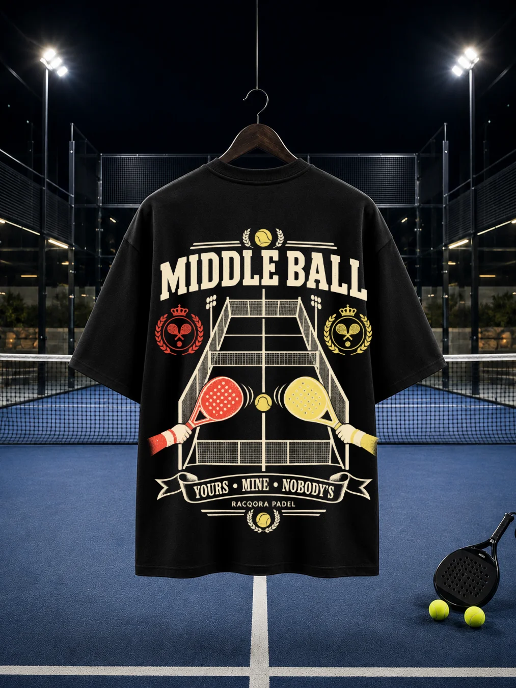 Middle Ball Padel Tee product image (1)