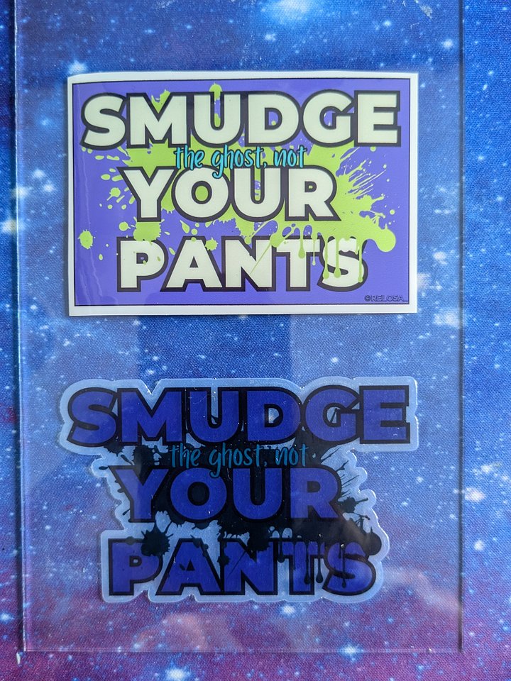 Smudge the Ghost, not your Pants! Sticker product image (1)