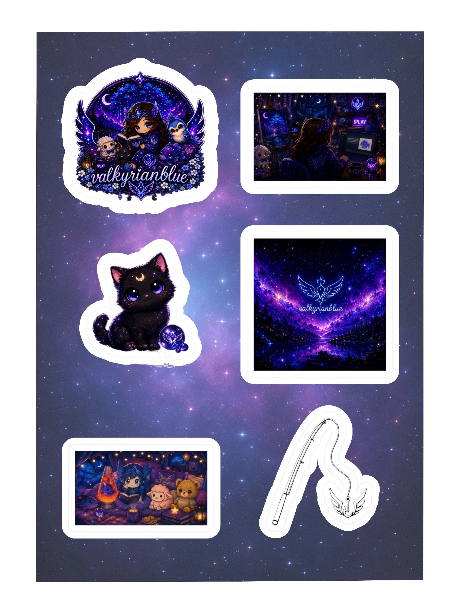 ValkyrianBlue Logo Sticker Sheet product image (3)