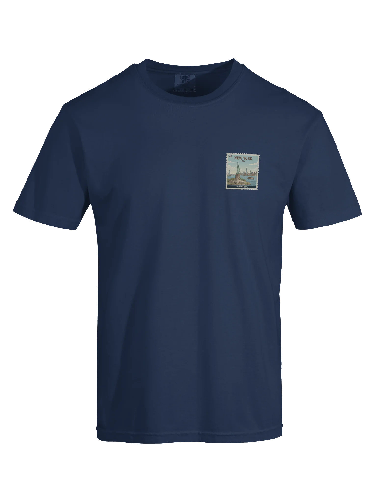 Vintage Statue of Liberty USA Travel Stamp Comfort Colors T-Shirt product image (3)