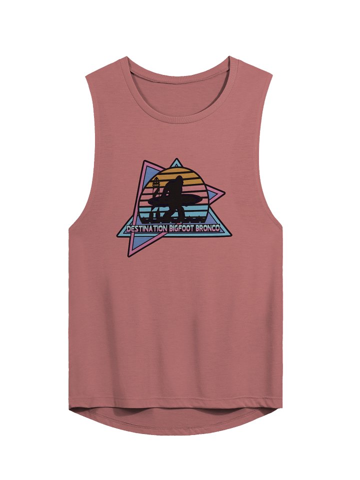 Destination Bigfoot Bronco Retro-Inspired Flowy Women's Muscle Tank (Multiple Colors Available) product image (2)