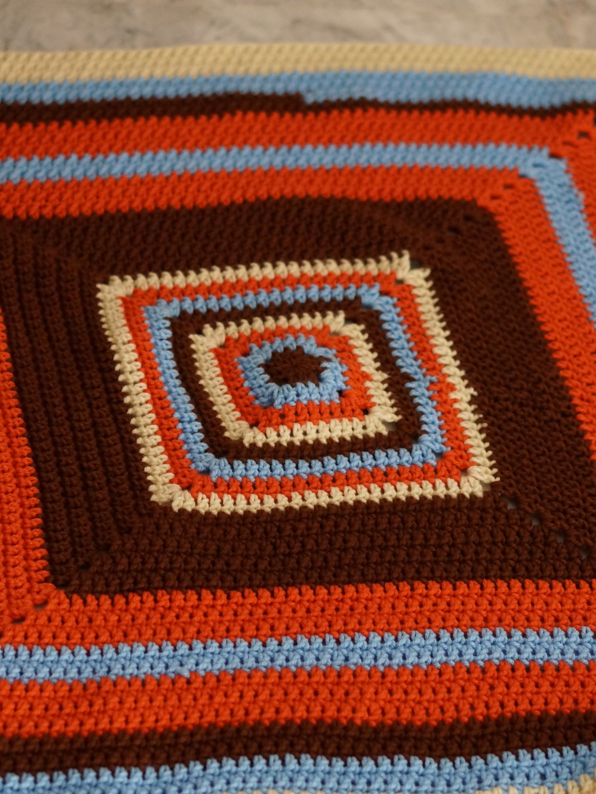 Solid granny square blanket pdf pattern product image (3)