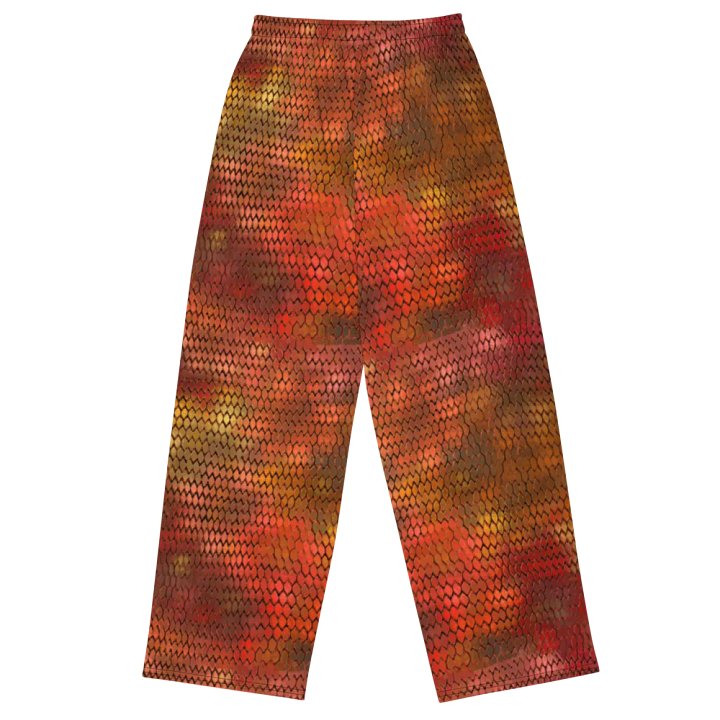 Orange Dragon Scales Wideleg Pants product image (2)