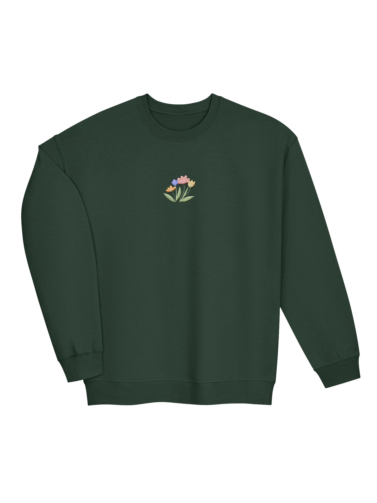 Embroidered Floral Crewneck Sweatshirt product image (15)