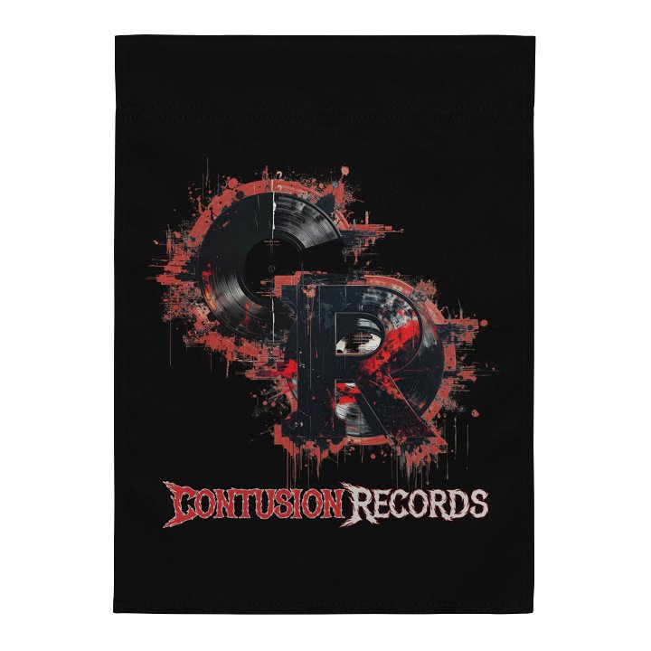 Vinyl Grunge CR Logo Garden Flag product image (1)