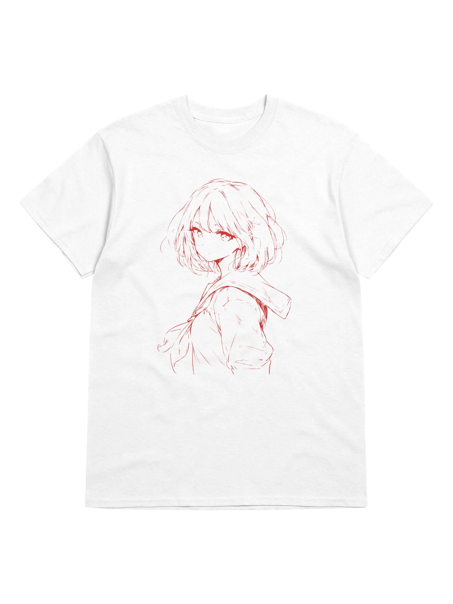 Minimalistic Anime Heavyweight Printed T-Shirt product image (1)