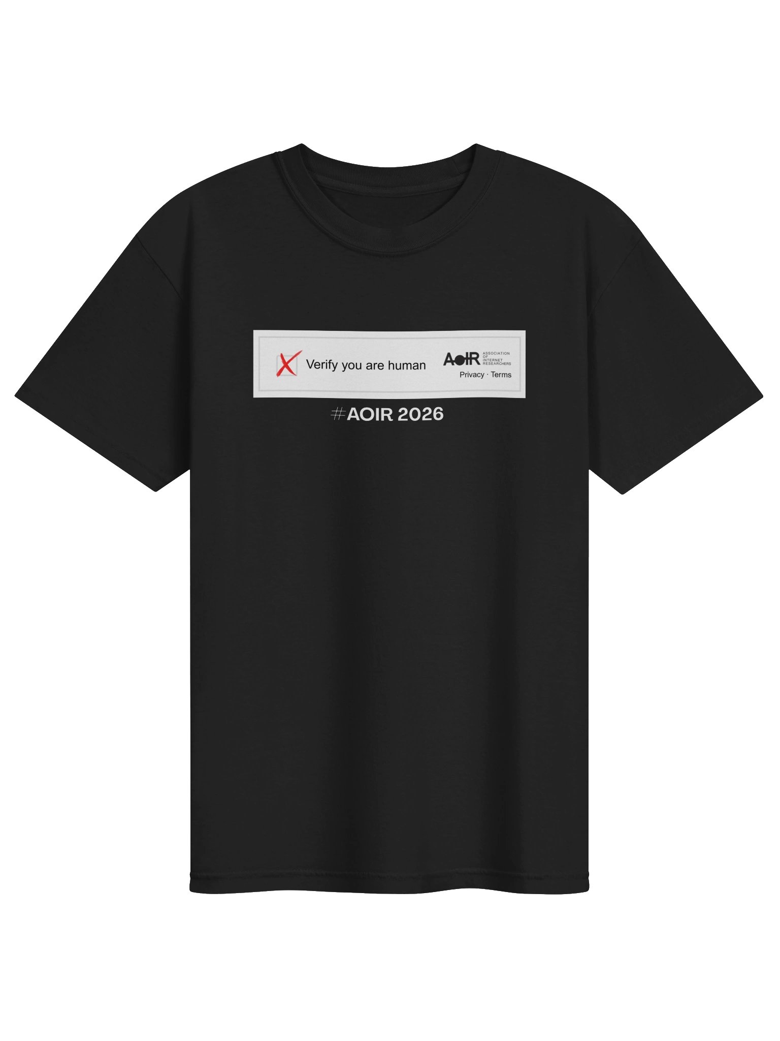 'Verify you are human' - Unisex Tee - Unverified product image (1)
